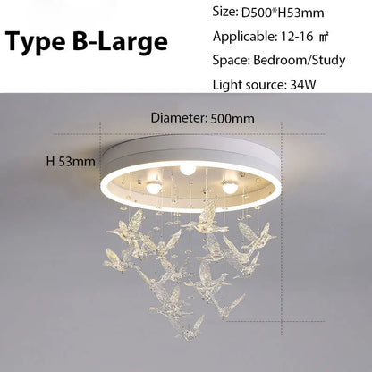 DecorBites™ Dancing Girl LED Chandelier: Modern Kids Room Light, Cartoon Ceiling Lamp
