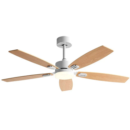 DecorBites™ 52" Wood Blade Ceiling Fan with 18W LED Light and Remote Control