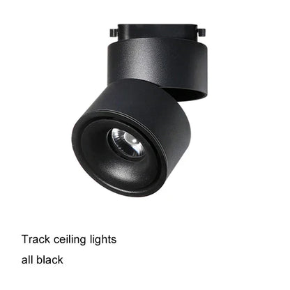 DecorBites™ COB LED Ceiling Spot Light, Adjustable Angle, Black/White Shade, AC85-265V