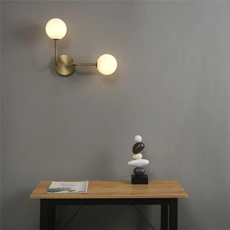 DecorBites™ Glass Ball Wall Lamps: Modern Bedroom & Living Room Lighting Fixtures