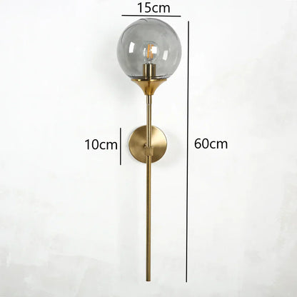 Apliques de pared de cristal dorado DecorBites™ | Luces nórdicas modernas para la decoración del hogar