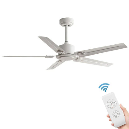 مروحة سقف حديثة بمحرك تيار مستمر 35 وات من ديكوربايتس™ مقاس 52/56 بوصة مع جهاز تحكم عن بعد