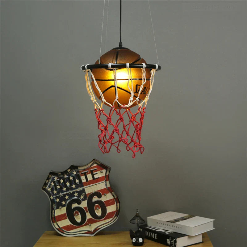 DecorBites™ Basketball Pendant Lights: Modern LED Hanging Lamps for Restaurant, Kitchen, Living Room & Kids Room