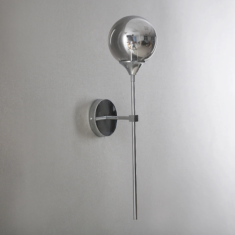 Lámpara de pared de vidrio dorado Decorbites™ LED para iluminación interior en cocina y baño