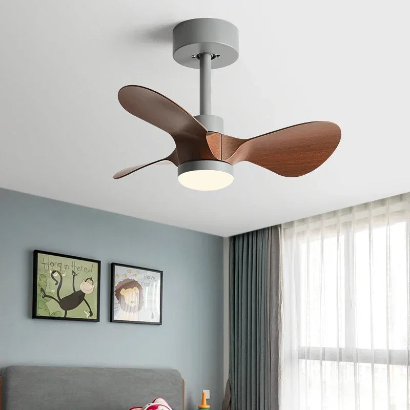 DecorBites™ 24-Inch Mini Ceiling Fan with Lights, Modern Design for Home and Office