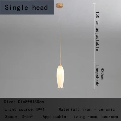 DecorBites™ Elegant Tulip Staircase Chandelier: Luxury Decor Hanging LED Lamp for Lobby, Restaurant, Hotel.