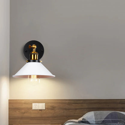 Aplique de pared DecorBites™ estilo loft industrial retro E27 para mesita de noche o salón