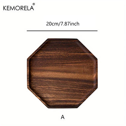 Decorbites™ Kreative Platte aus Akazienholz - Vielseitiges rechteckiges achteckiges Tablett