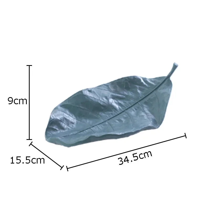 DecorBites™ Leaves Tray Jewelry Stand - Multicolour Earrings & Necklace Display Plate