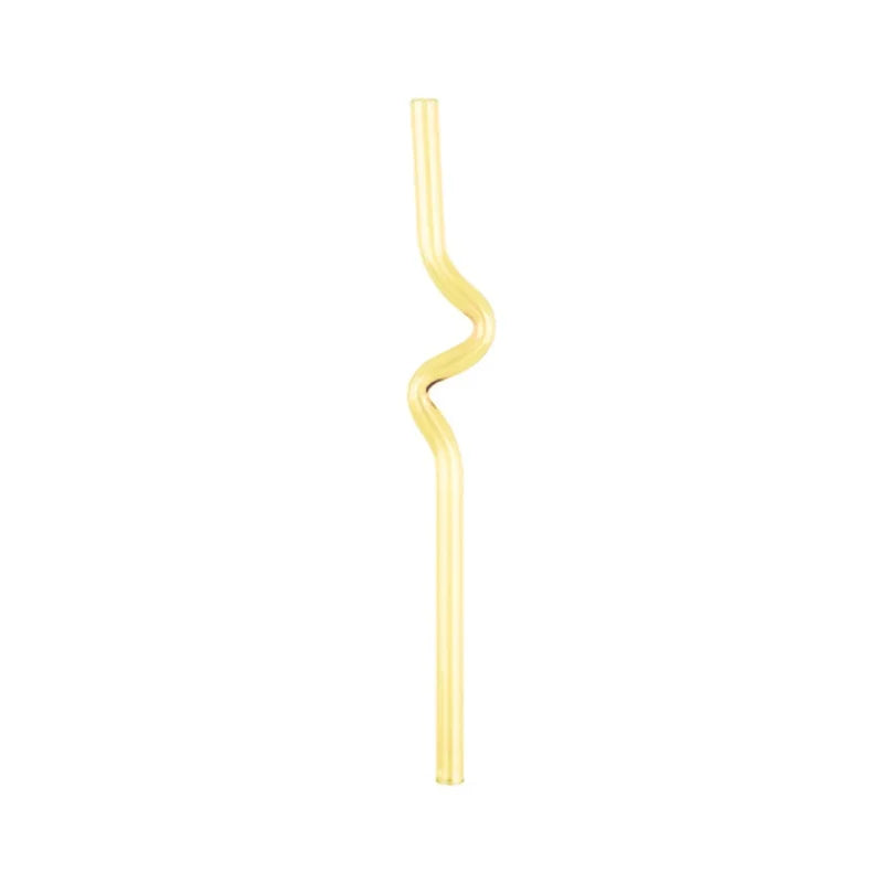 DecorBites™ Glass Straws: Reusable Heat-Resistant Long Drinking Straws, Wholesale for Milk Tea