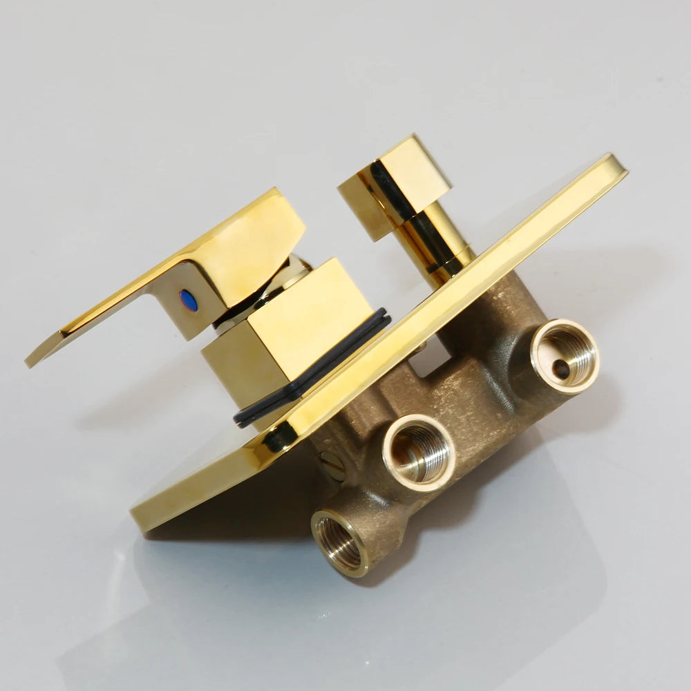 Gold Black Shower System