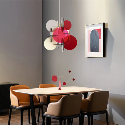 DecorBites™ LED Acrylic Pendant Lights: Nordic Creative Splice, Colorful for Living Room & Children's Room
