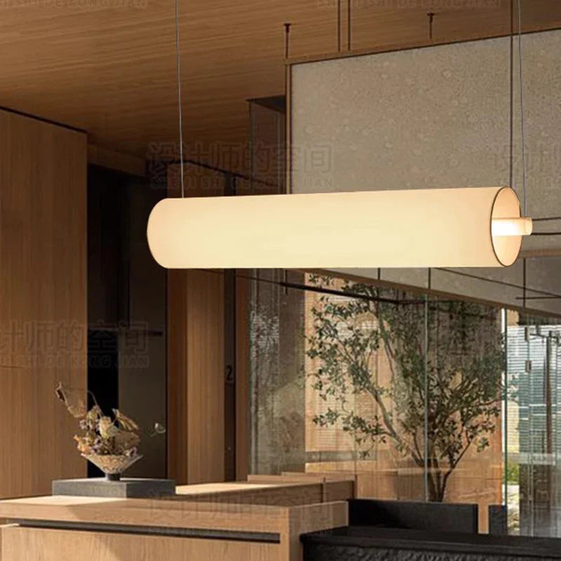White Minimalist LED Chandelier B 160cm Design