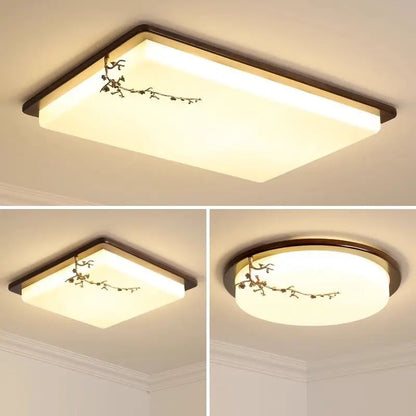 DecorBites™ Antique Copper LED Ceiling Light - Traditional Chinese Art Painting Surface Lamp