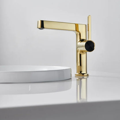DecorBites™ Basin Faucet: Gold, Black, Chrome Bathroom Tap for Washbasin with Hot Cold Water