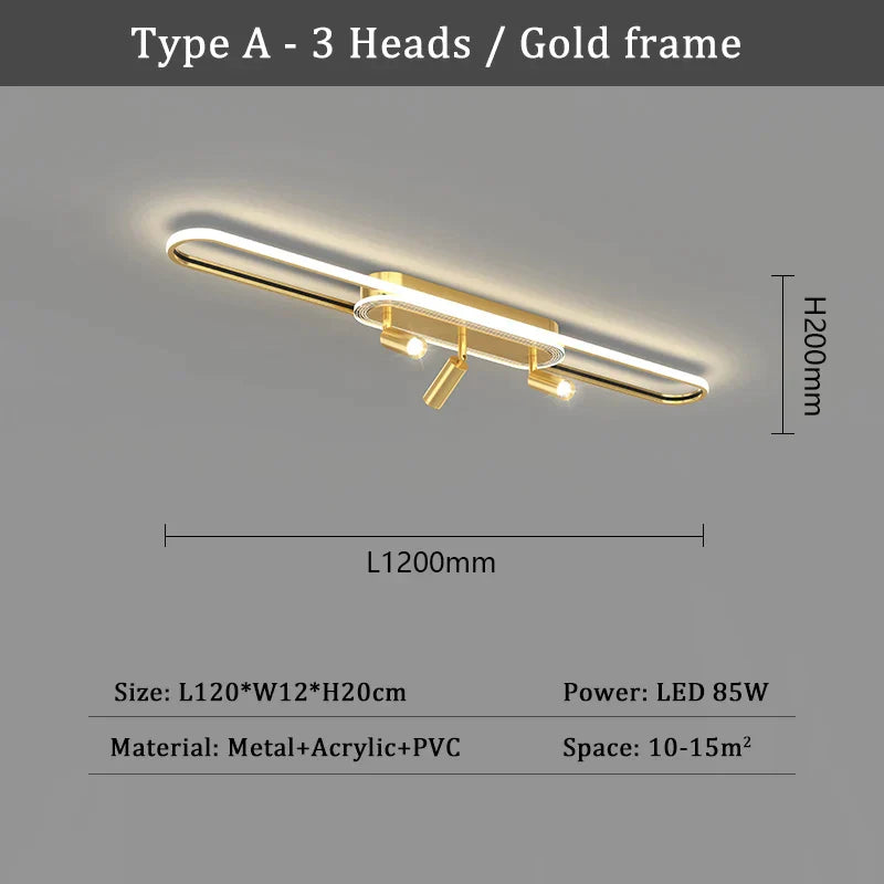 DecorBites™ LED Chandelier: Modern Ceiling Lighting for Living Dining Bedroom Kitchen Aisle