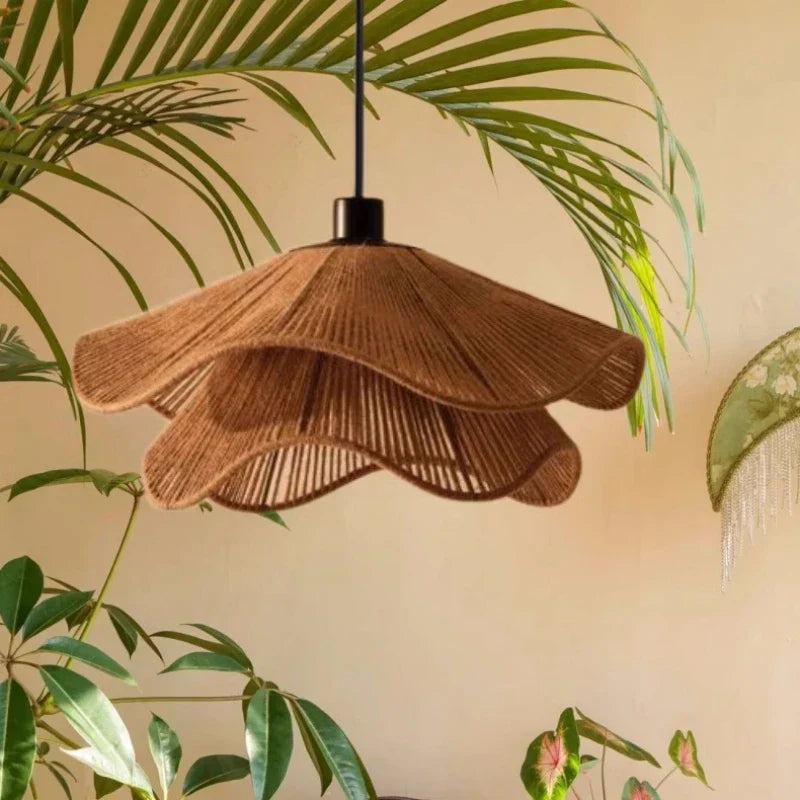 Hemp Knit Pendant Light