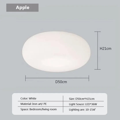 Lámpara colgante LED DecorBites™ Cream Apple para una iluminación acogedora en la decoración del hogar