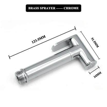 DecorBites™ Brass Dual Purpose Bidet Faucet Set for Bathroom Sprayer and Shower