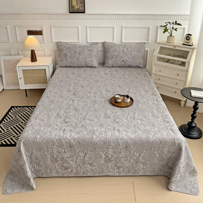 Decobites Cotton Quilted Embroidered Bedspread Set