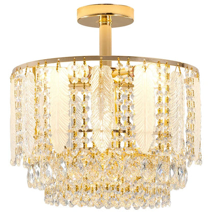 DecorBites™ Crystal Chandelier Light for Elegant Home Decor