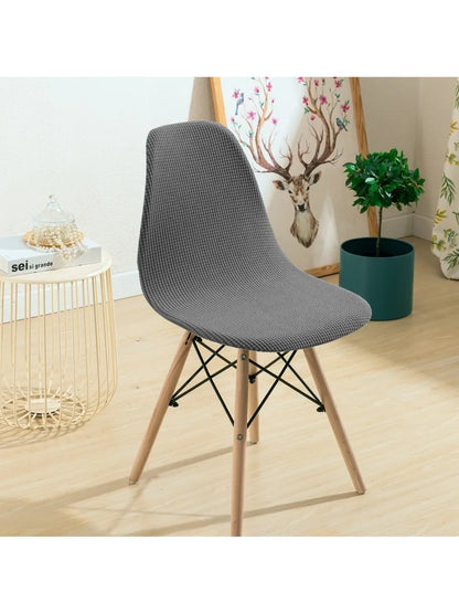 Decobites Waterproof Eames Chair Cover - Stretch Solid Color Seat Case, Removable Office Protector