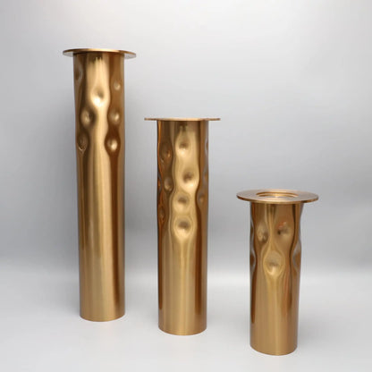 Candelabro DecorBites™ de metal dorado para decoración de habitaciones