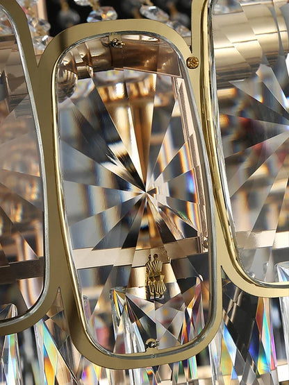 DecorBites™ Gold LED Crystal Chandelier Modern Luxury Lighting for Living Room