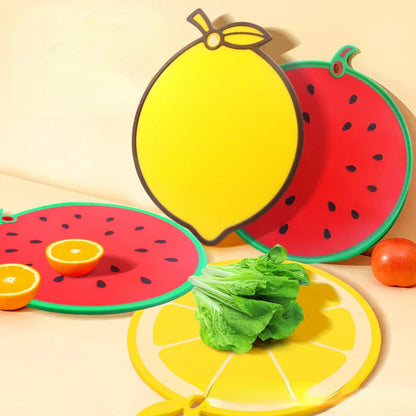 Tabla de cortar DecorBites™ con forma de fruta - Utensilios de cocina seguros para el hogar