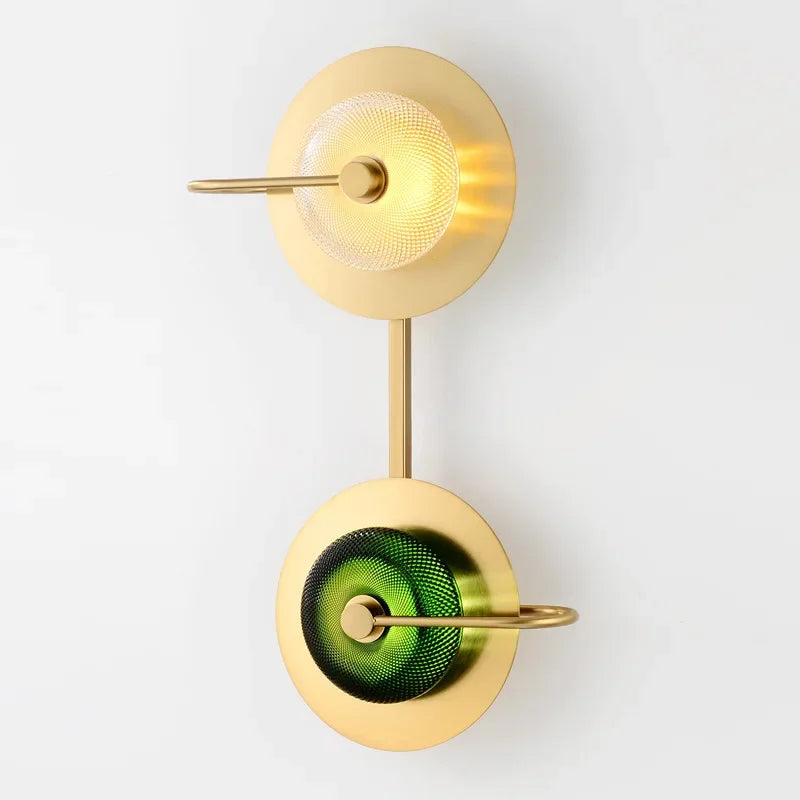 Green Crystal Wall Lamp
