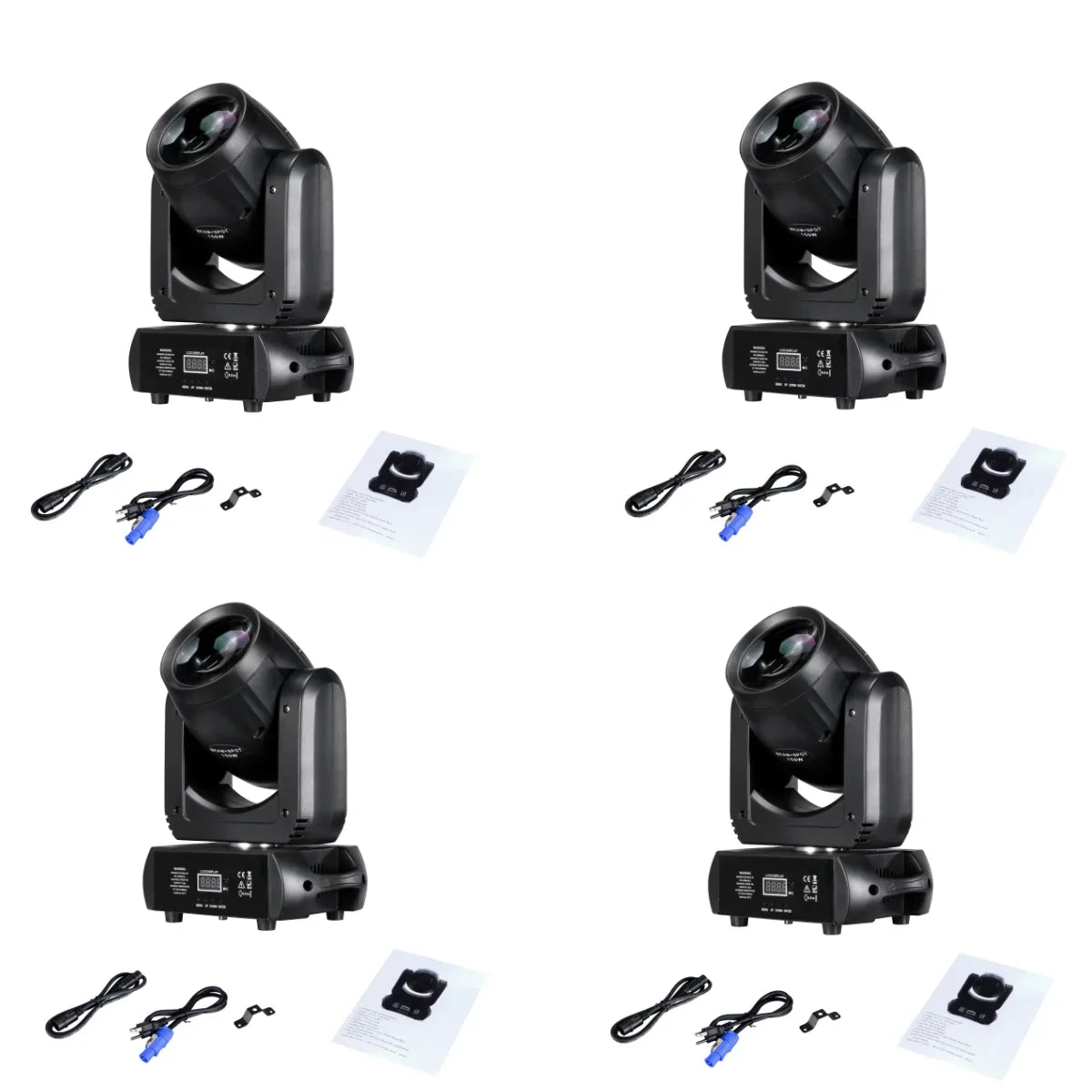 DecorBites™ Mini LED de 150 W con cabezal móvil y foco, con 18 prismas giratorios