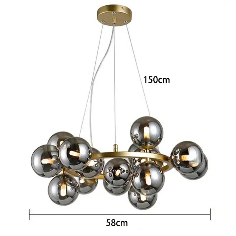 DecorBites™ LED Pendant Light Chandeliers for Modern Home Decor Living Room Dining Room Lighting