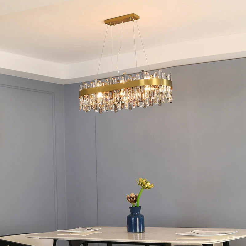 Lámpara de techo colgante LED DecorBites™ de cristal para una decoración de lujo en la sala de estar