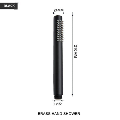 DecorBites™ Brass Handheld Shower Head in Brushed Golden Finish