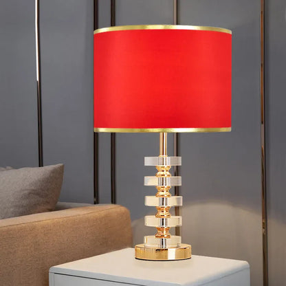 DecorBites™ Crystal Table Lamp: Elegant Modern American Style for Living Room Bedroom