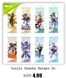 DecorBites™ Anime Poster Wall Art Decoration: Genshin Characters