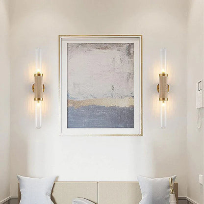 DecorBites™ Glass Wall Lamp Iron LED Light for Home Decor & Illumination