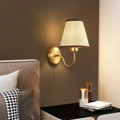 DecorBites™ Cloth LED Wall Lamp, Modern Bedroom Bedside Sconce Light Luminaire