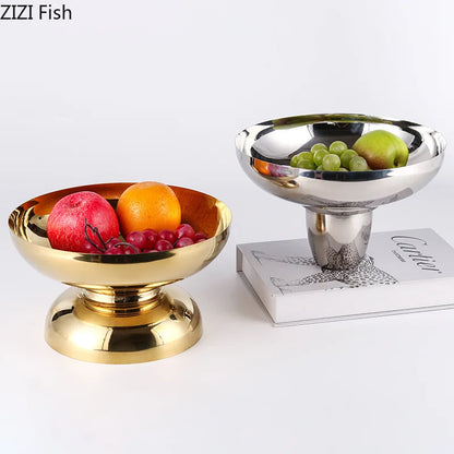 DecorBites™ High-Legged Fruit Bowl Tray for Living Room Coffee Table & Snacks
