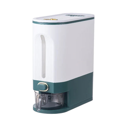 DecorBites™ Large Capacity Rice Dispenser Kitchen Grain Container Moisture Proof Cereal Storage Box