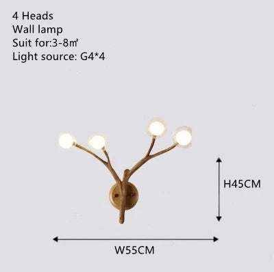 DecorBites™ Glass Bubble Resin Pendant Light Chandelier LED Lamps for Home Decoration