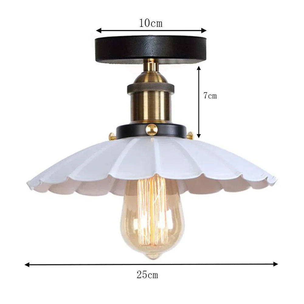 DecorBites™ Industrial Flush Mount Light for Home Decor in Bedroom, Kitchen, Living Room