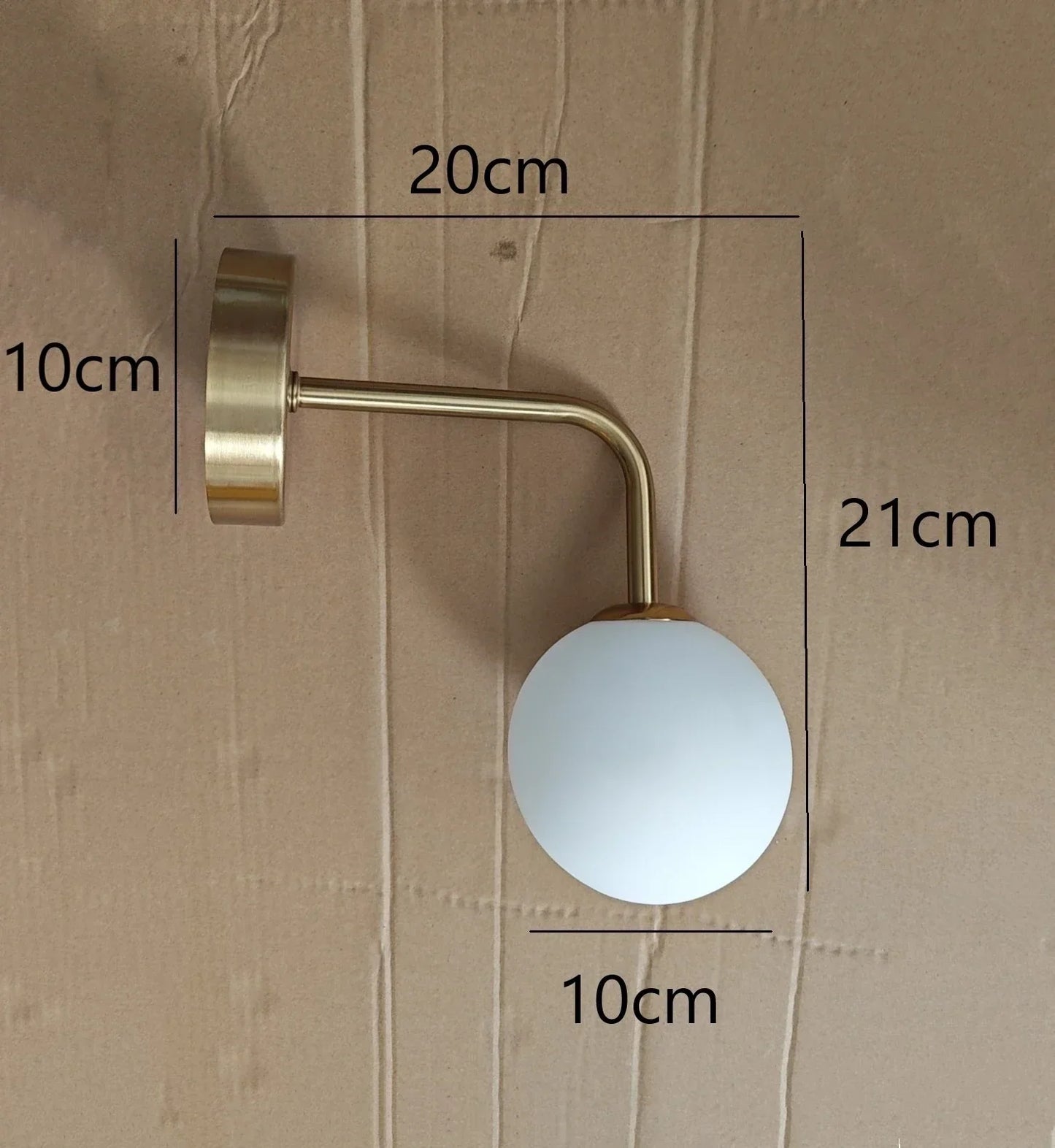 Lámpara de pared LED DecorBites™ de cristal dorado para dormitorio y sala de estar - Diseño nórdico
