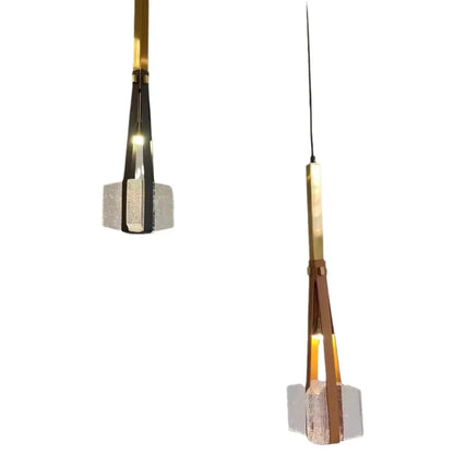 DecorBites™ Clear White Resin Pendant Light: Height Adjustable for Bedroom, Dining Room, Kitchen.