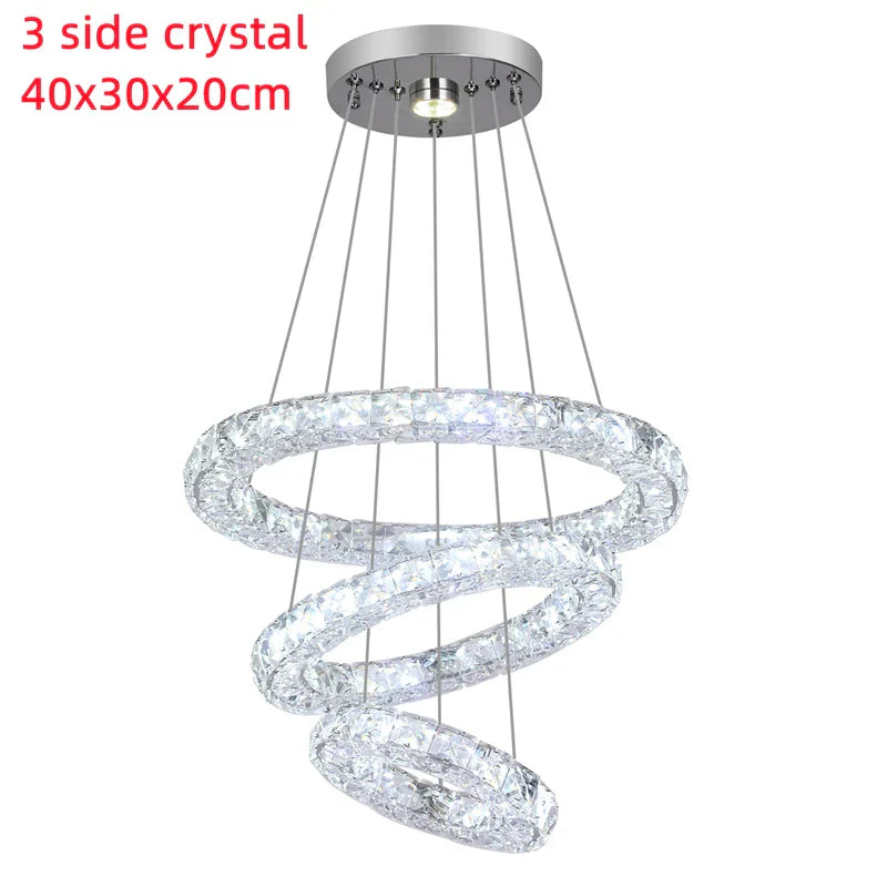DecorBites™ Crystal Chandelier Pendant Lamp for Dining Room and Bedroom