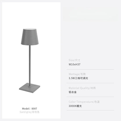 DecorBites™ LED Touch Table Lamp for Home, Office, or Hospitality with USB Charging