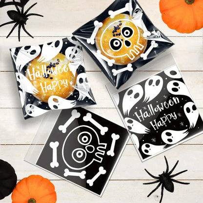 DecorBites™ Halloween Biscuits Packaging Bags 100PCS - Kitchen Pastry Decoration Essentials