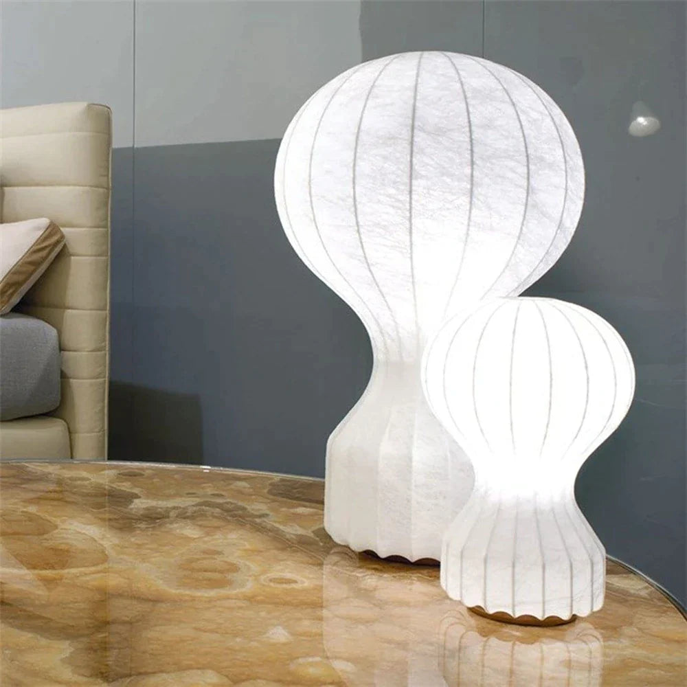 Silk Shade LED Floor Lamp