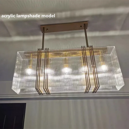 Lámpara colgante DecorBites™ de acero con brillo dorado - Lámpara LED colgante de lujo para comedor