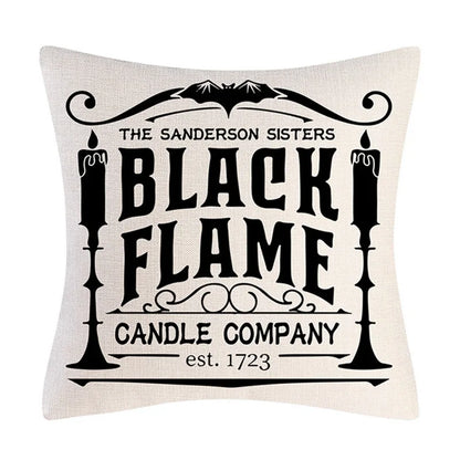 DecorBites™ Halloween Linen Cushion Cover for Living Room Decor and Sofa - Trick or Treat